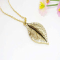 Wholesale Trendy Antique Alloy Leaf Necklace/Crystal Leaf Necklace